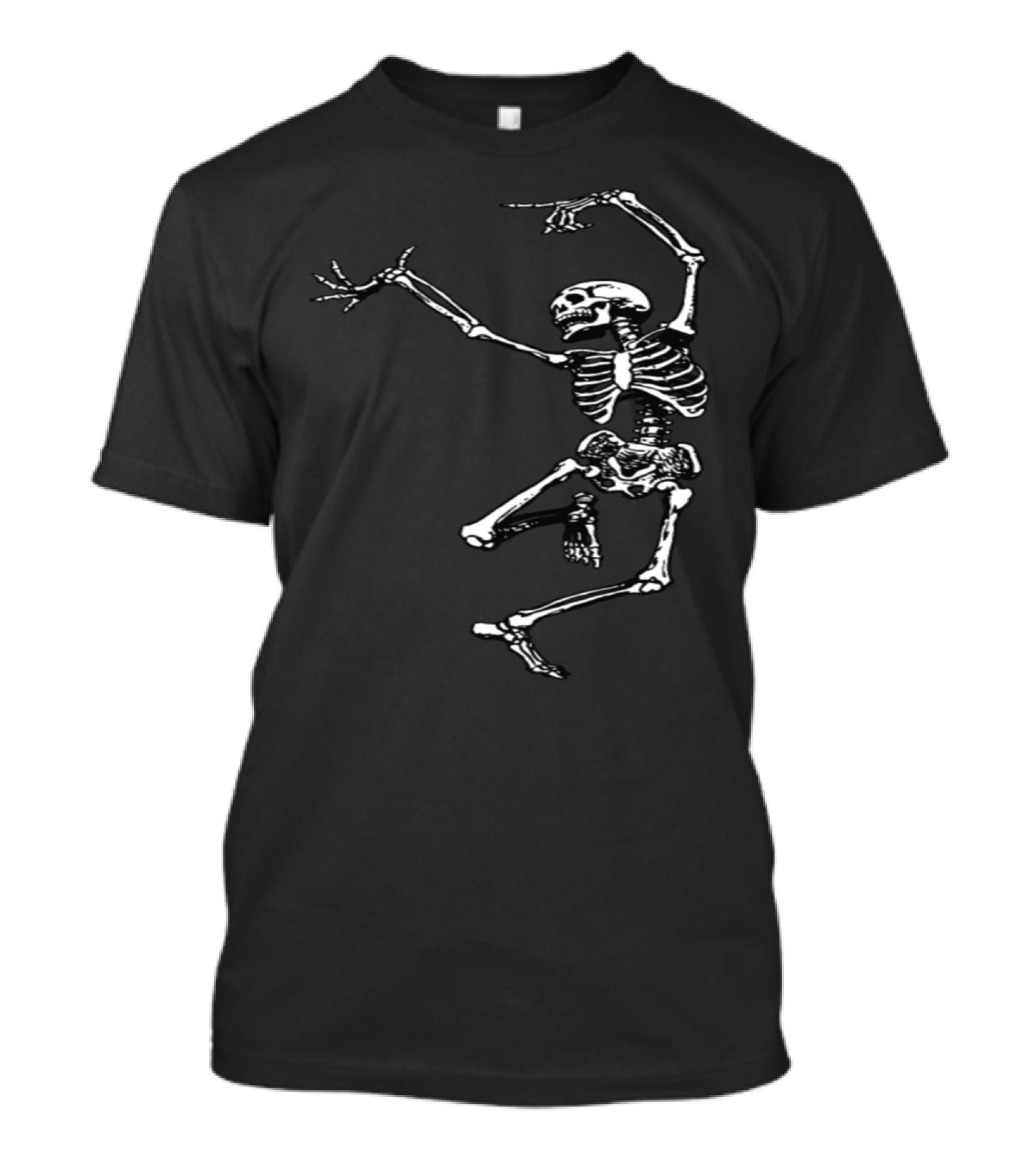 Skleton Dance White Skeleton Dancing Pose T-Shirt