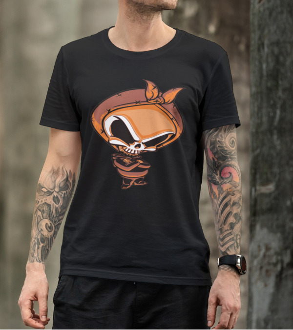Funny Cool Rapper Hip Hop Music Skull With Hoodie And Bandana T-Shirt