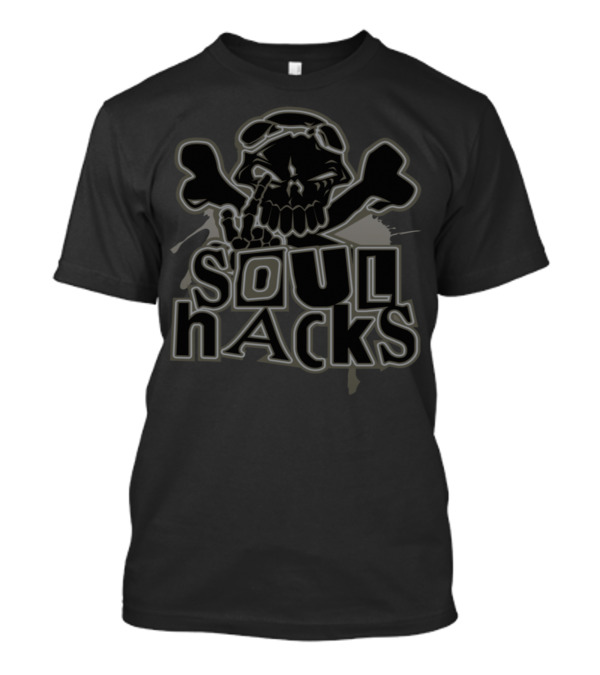 SOUL HACKS Skull And Crossbones T-Shirt