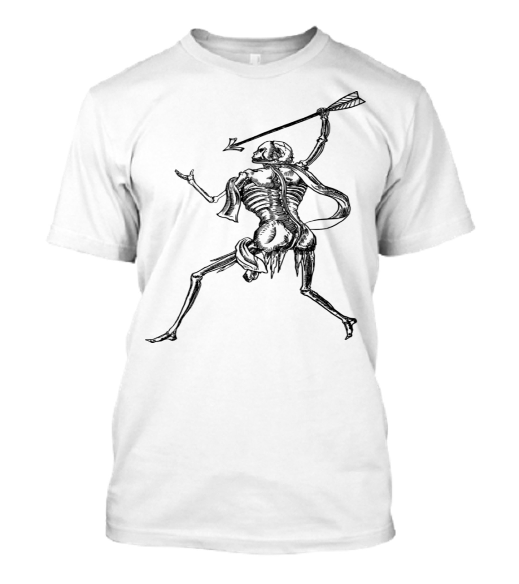 Egyptian Monster Skeleton Spear Warrior T-Shirt