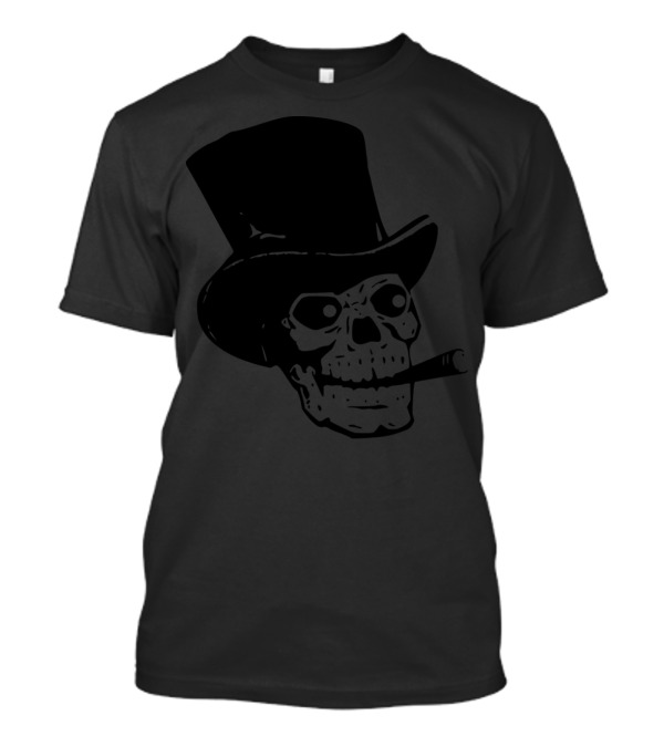 Top Hat Skull With Cigar T-Shirt