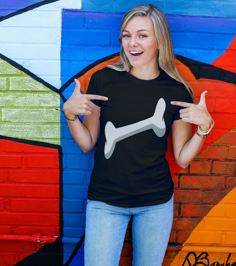 Dog Bone Cartoon T-Shirt