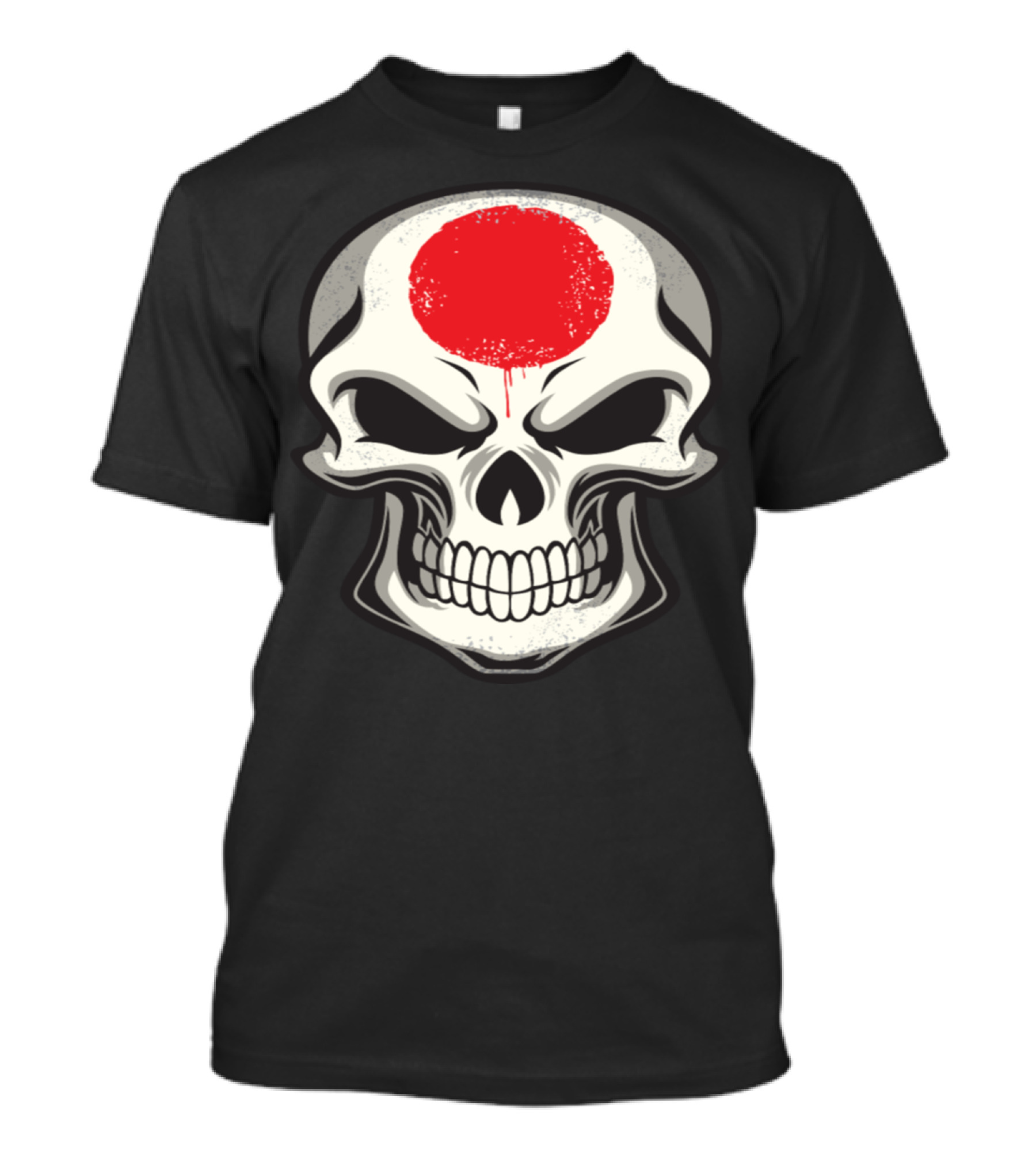 Skull With Red Circle T-Shirt