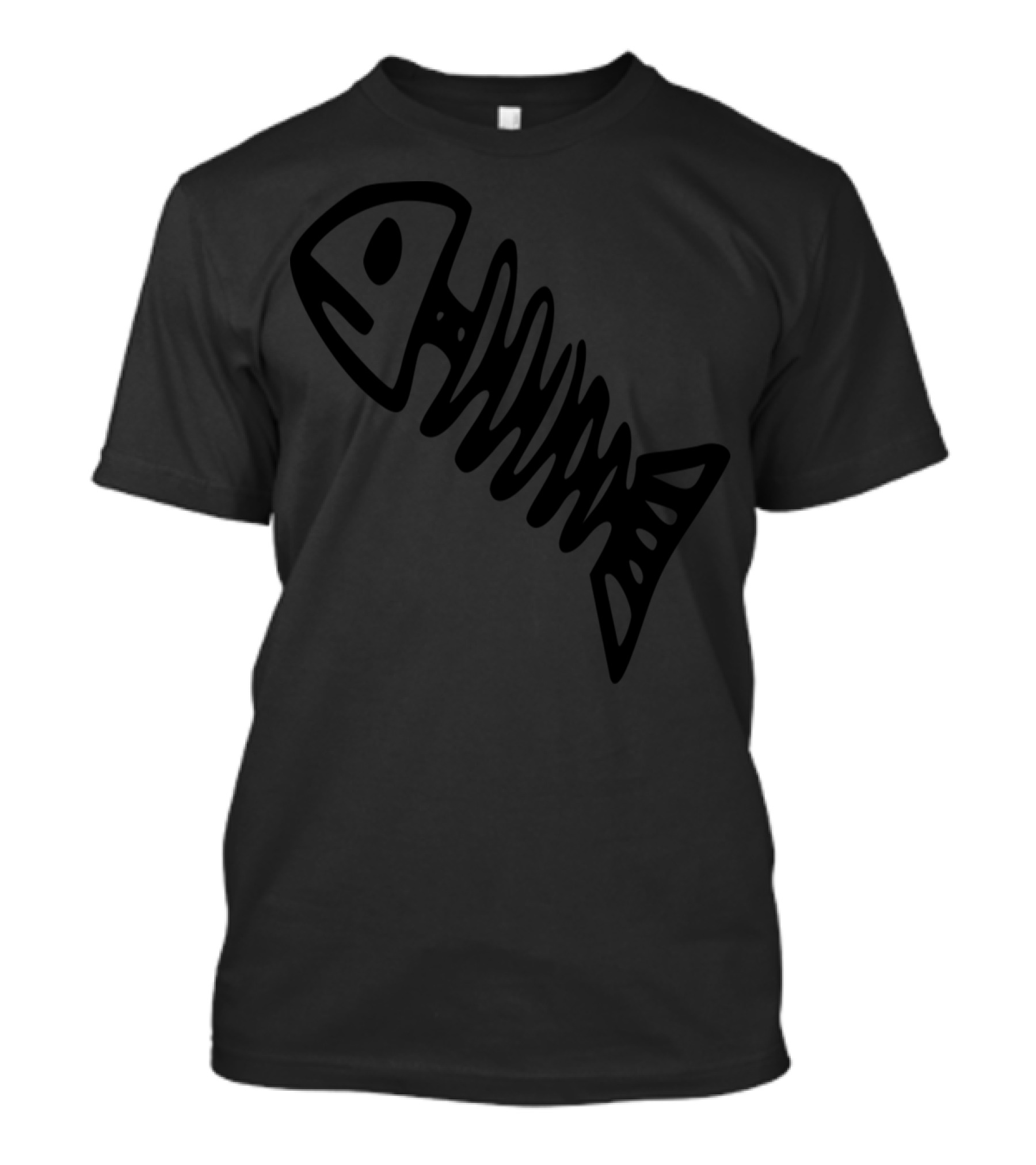 Fish Skeleton Minimalist T-Shirt