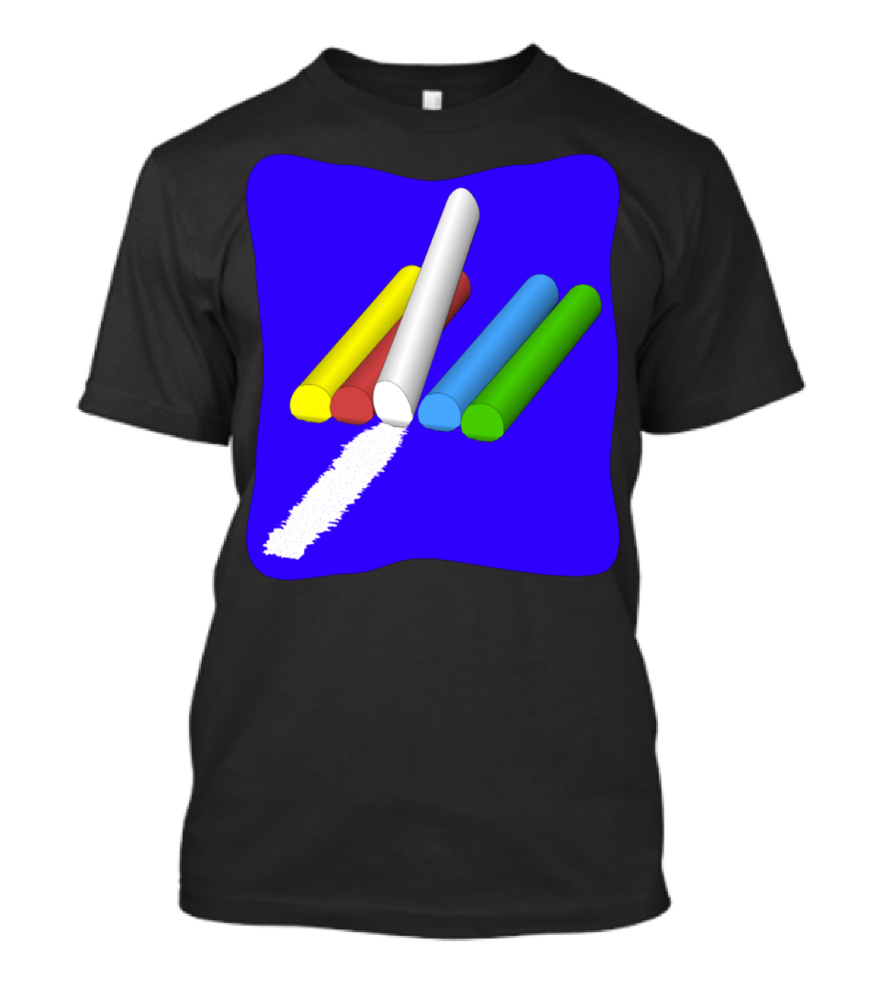 Chalk Sticks In Vibrant Colors T-Shirt