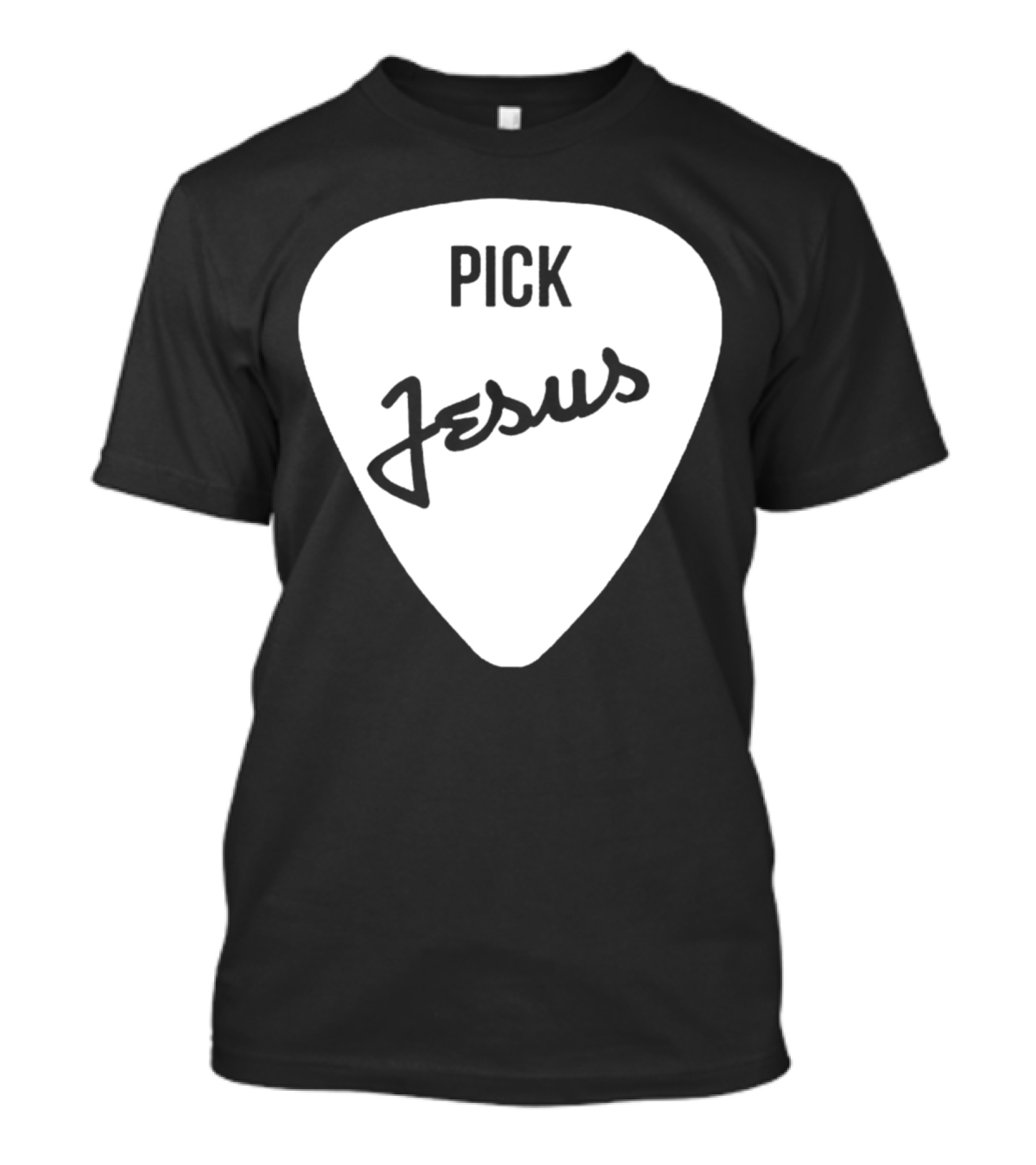 Pick Jesus Inside Guitar Pick Romans T-Shirt