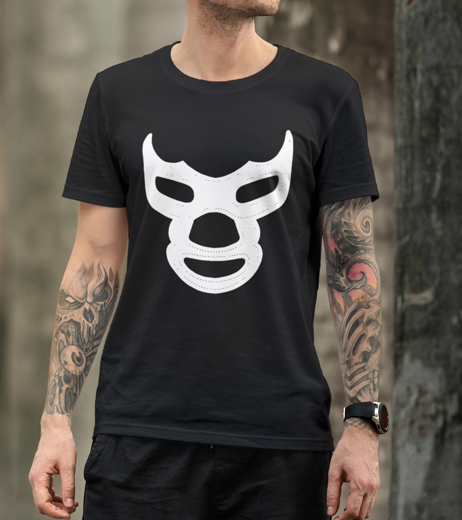 Blue Demon El Santo Mexican Lucha Libre Mask T-Shirt