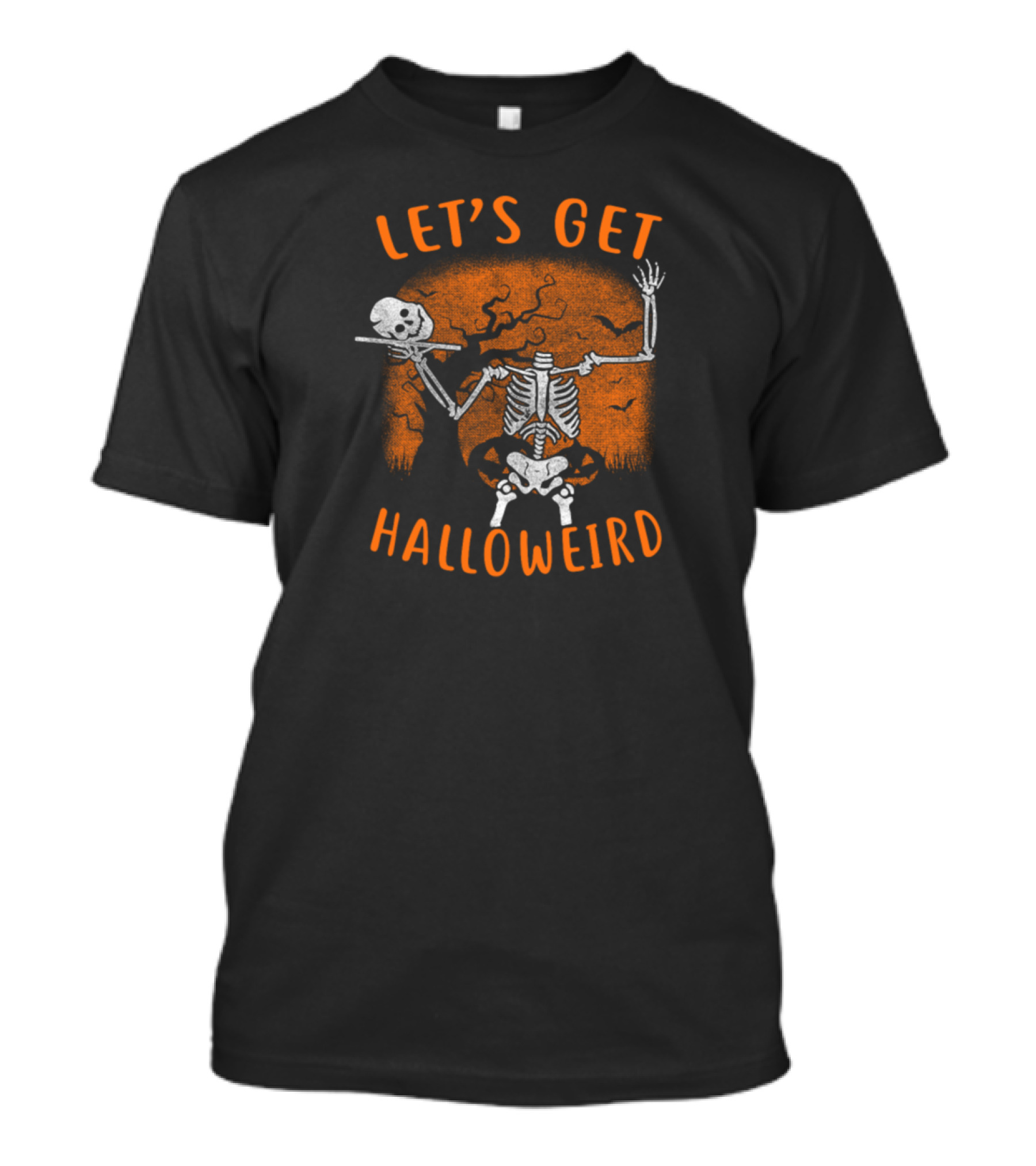 LET'S GET HALLOWEIRD Skeleton Dance Halloween Fun T-Shirt