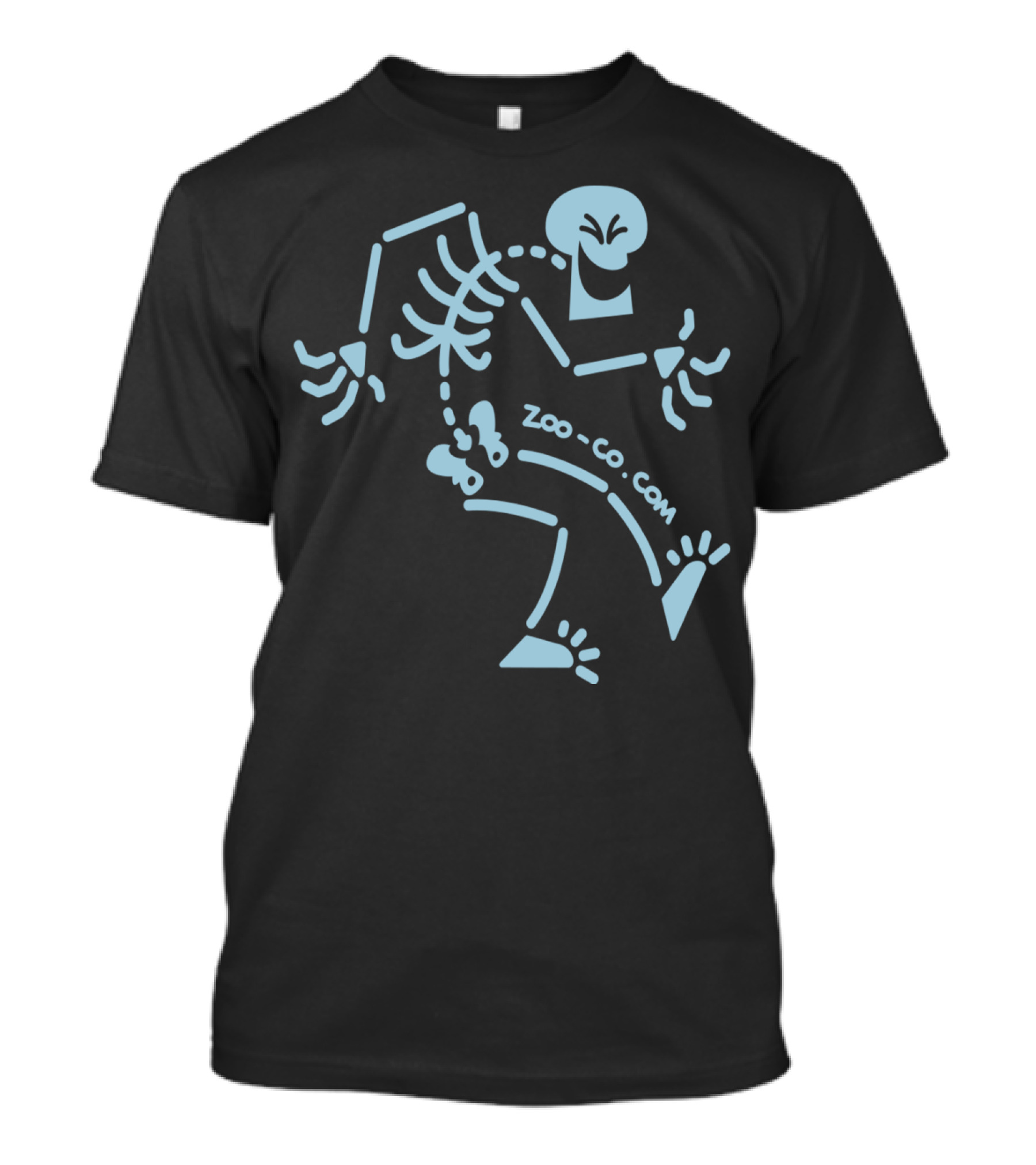 Naughty Skeleton Zoo-Co.com Dancing Bone Character T-Shirt