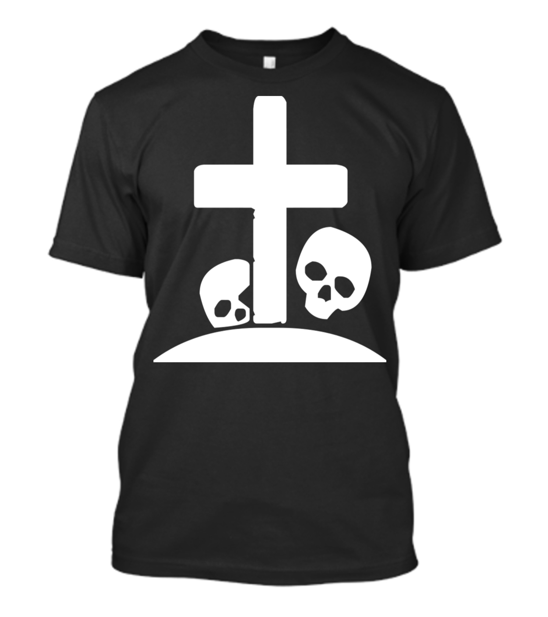 Graveyard Cross And Skulls T-Shirt