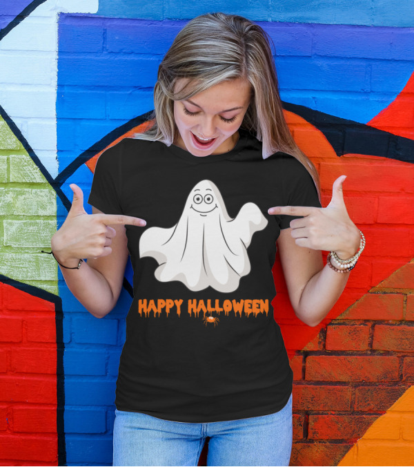 Happy Halloween Ghost Monster Zombie Horror T-Shirt