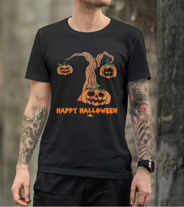 Happy Halloween Trick Or Treat Pumpkin Horror Monster T-Shirt