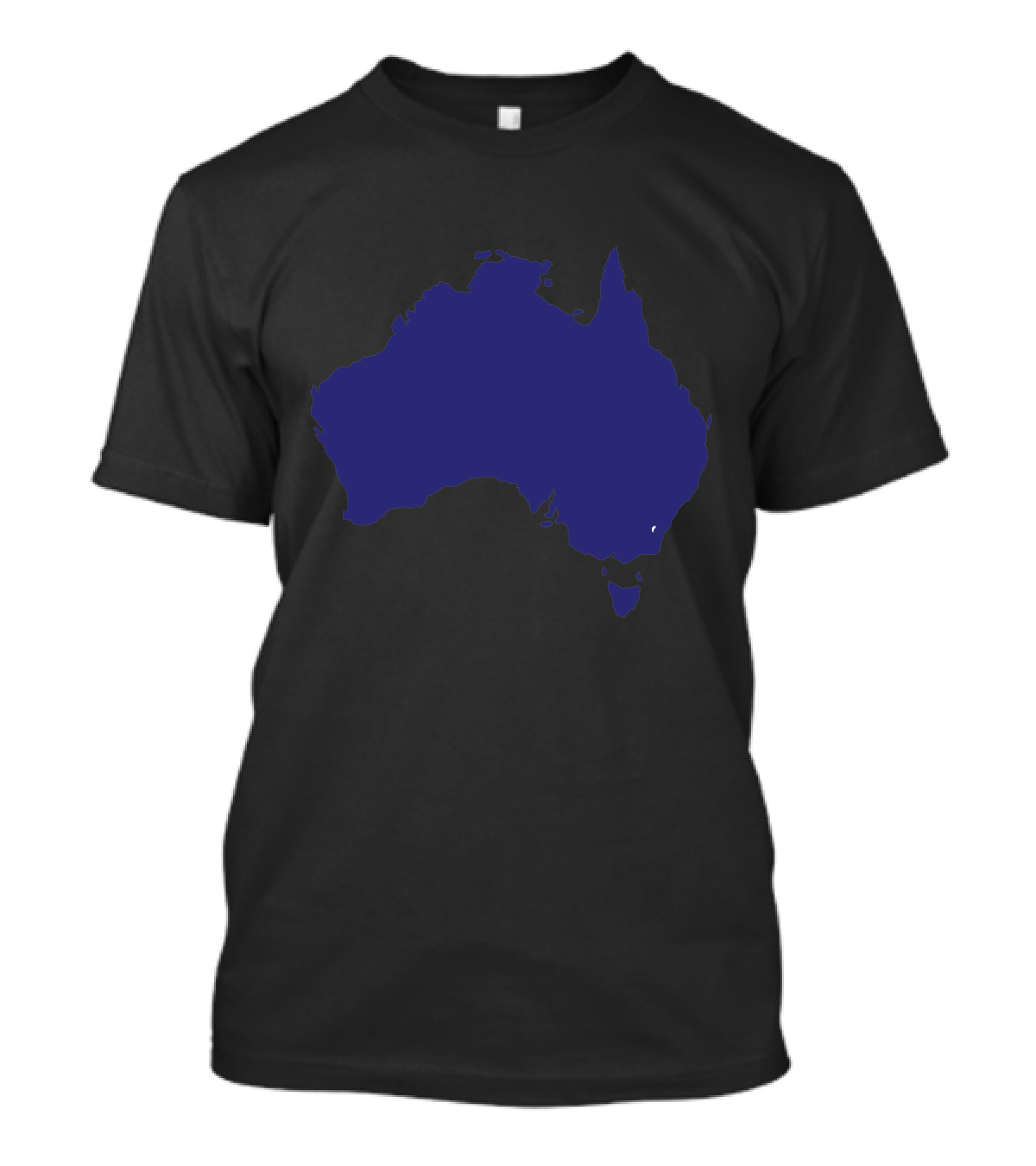 Australia Blue Map T-Shirt