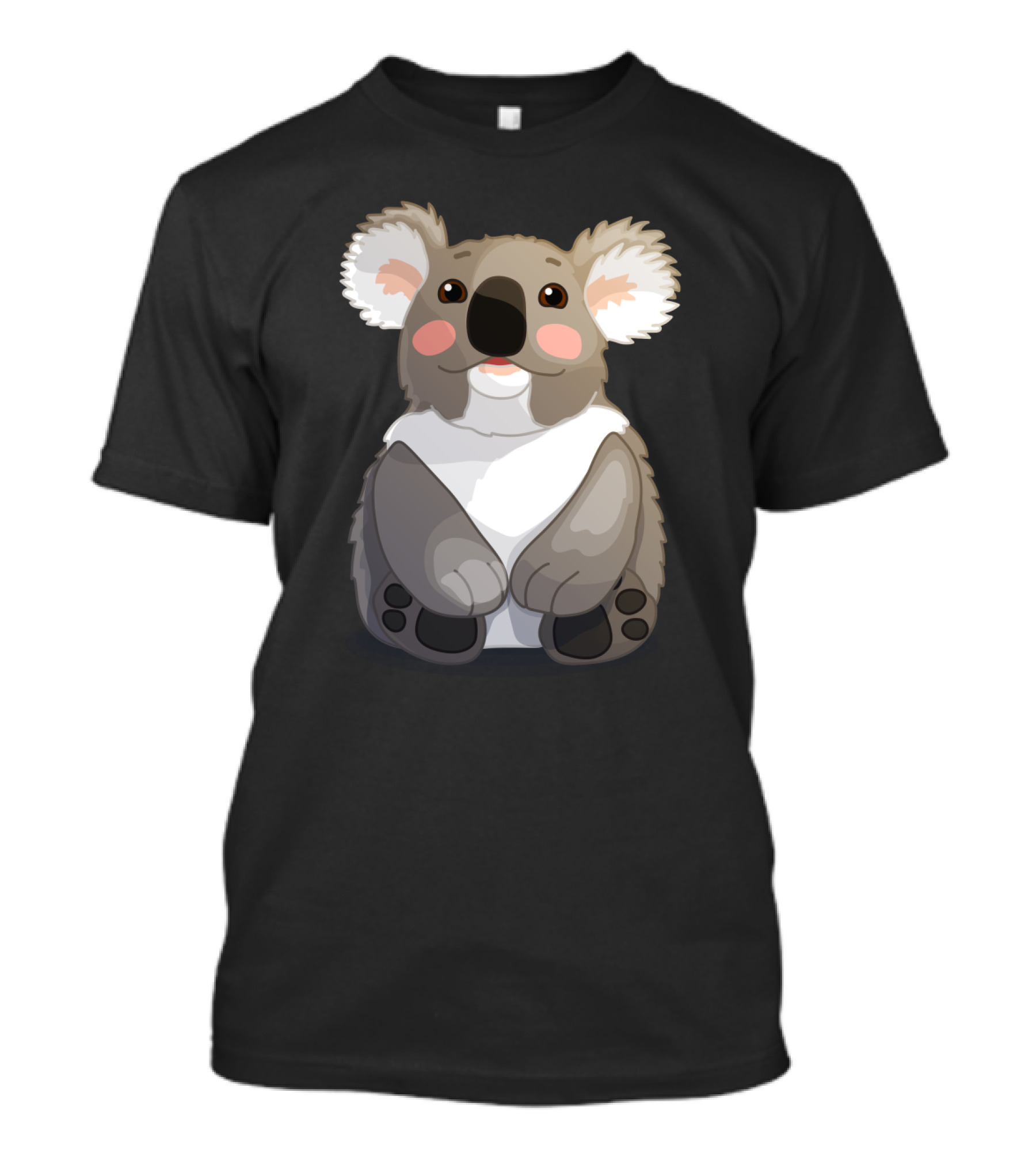 Plump Koala Cute Cartoon Illustration With Chubby Features T-Shirt