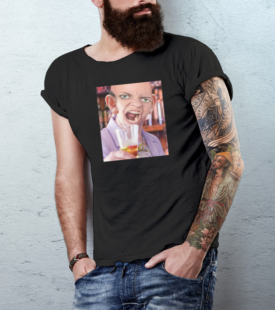 Cheers Big Ears Humorous Character Toasting With Large Ears In A Bar Setting T-Shirt