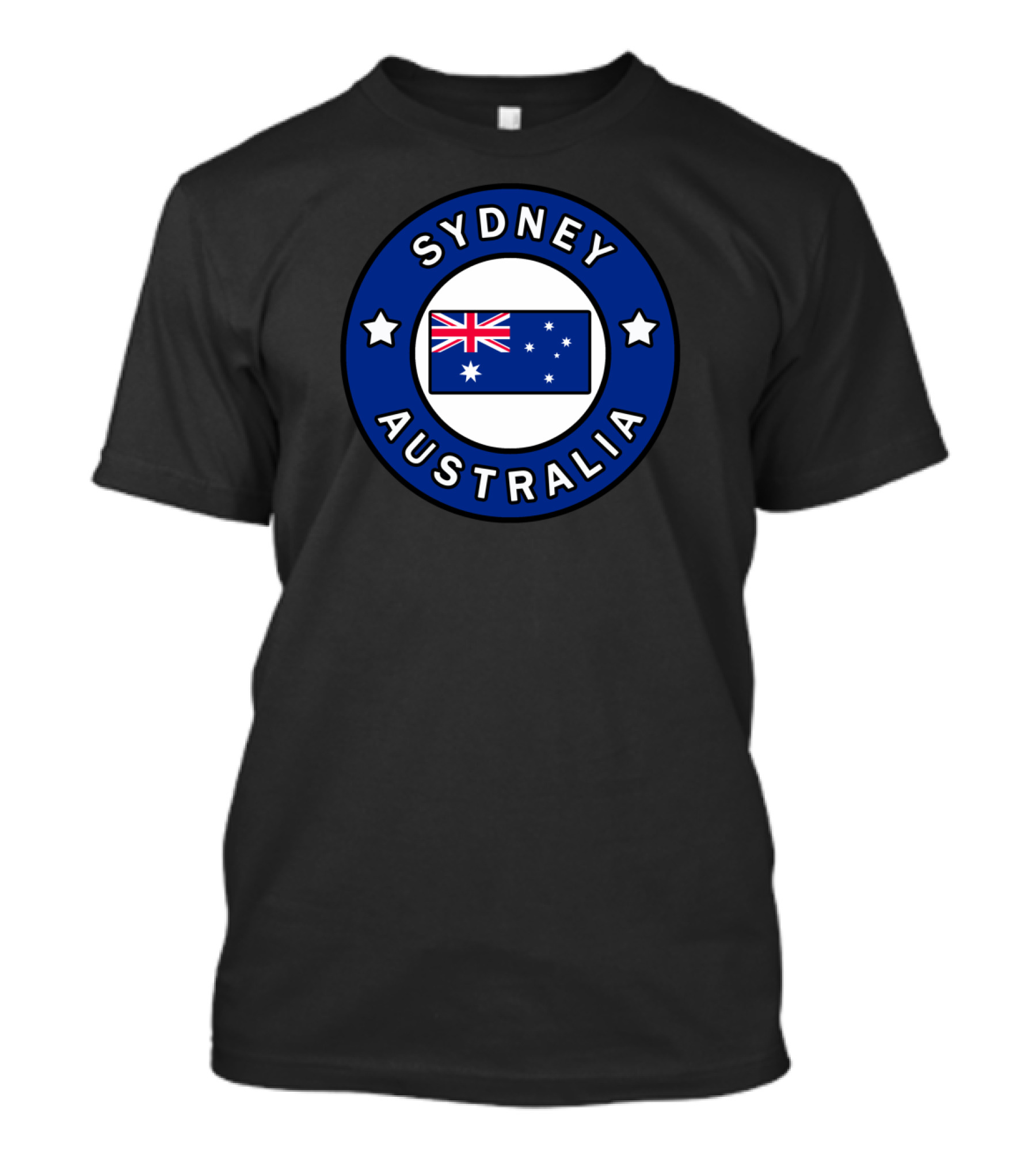 Sydney Australia Southern Cross Stars Emblem With National Flag T-Shirt