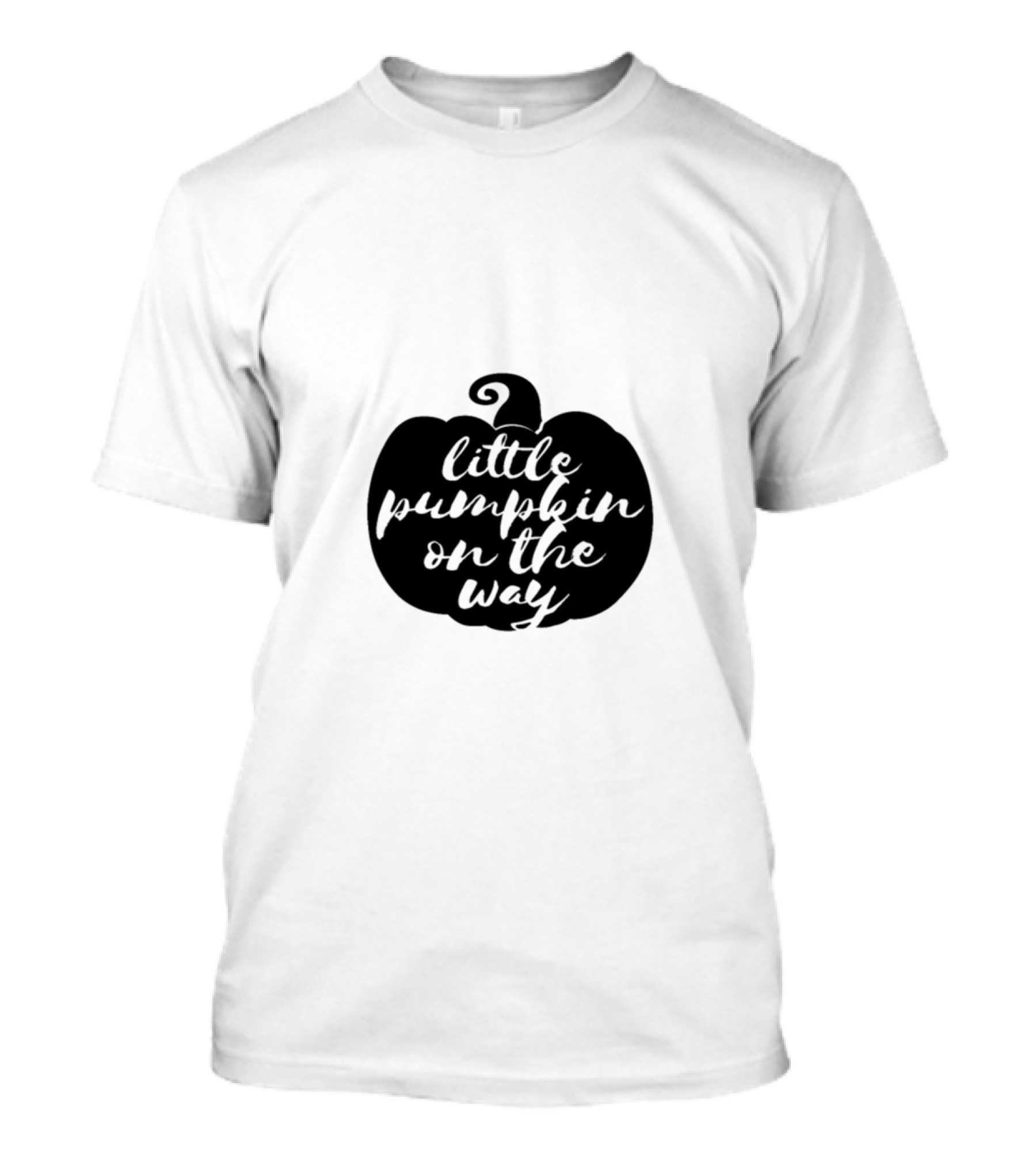 Halloween Pregnancy Announcement Little Pumpkin On The Way T-Shirt