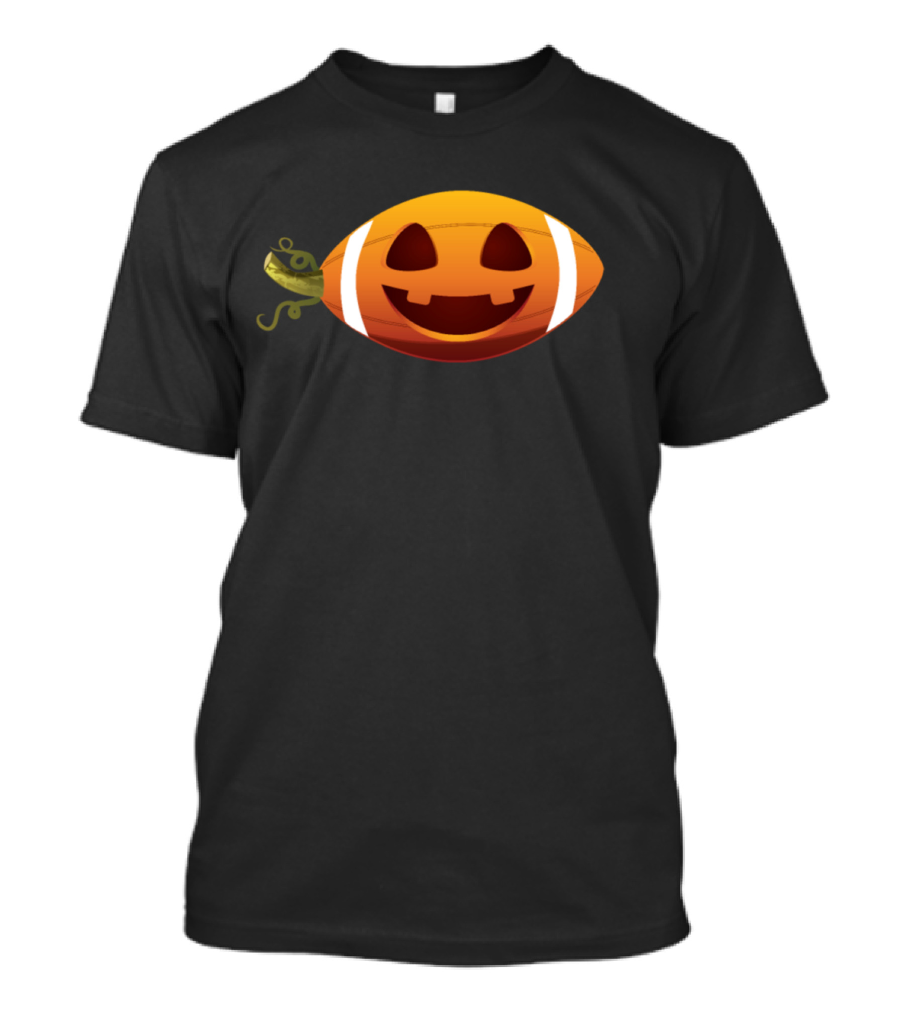 NFL Halloween Football Pumpkin Face Sports Mashup T-Shirt