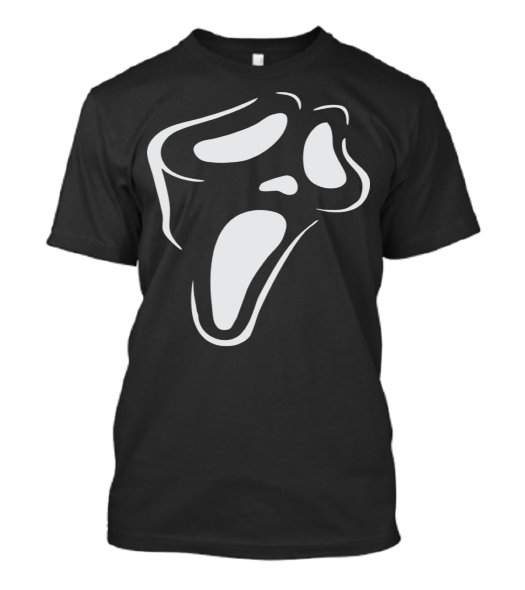Scream Ghost Face Pumpkin Stencil Horror T-Shirt