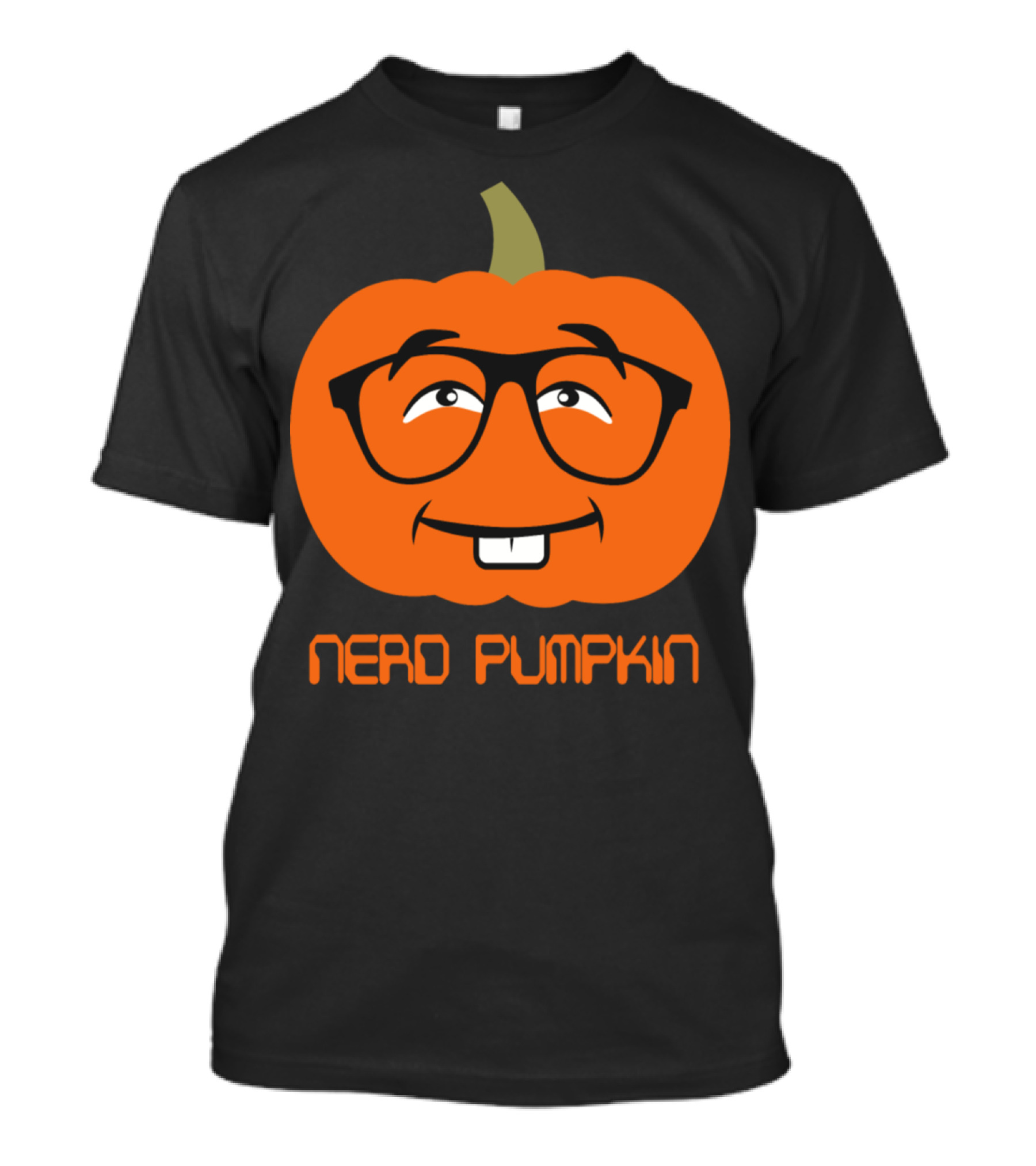 Nerd Pumpkin With Eyeglasses And Buck Teeth T-Shirt