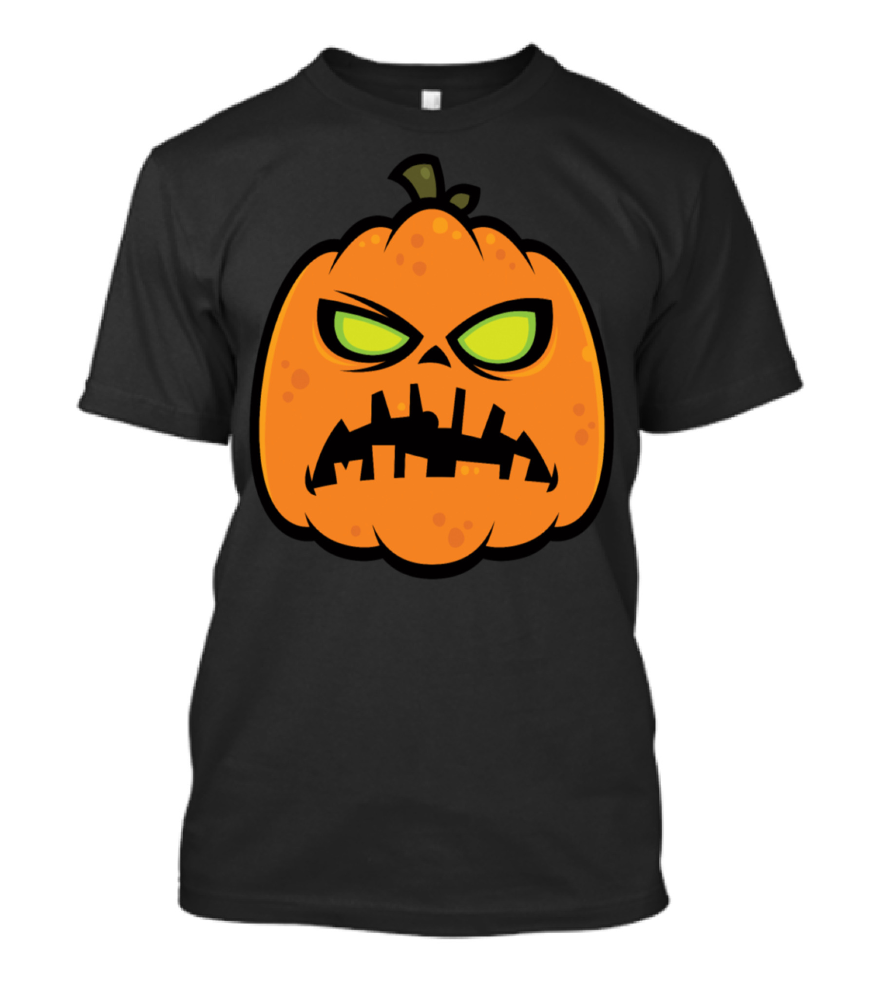 Pumpkin Zombie Evil Face T-Shirt