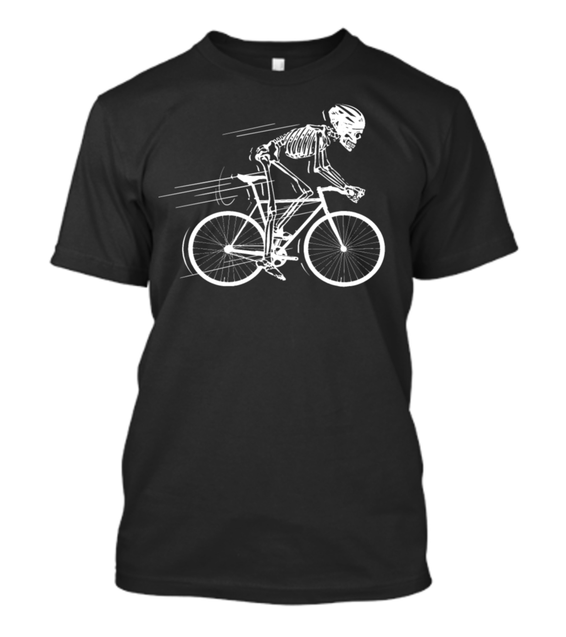 Skeleton Bone Bicycle Ride Speed Racer T-Shirt