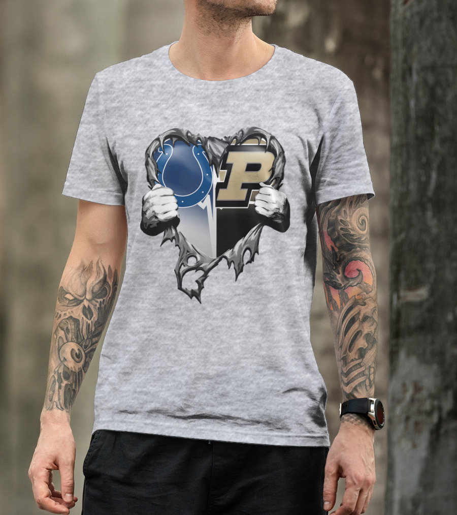 Colts Purdue Heart Revealed T-Shirt
