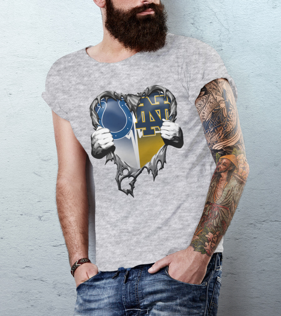 Colts Notre Dame Heart T-Shirt