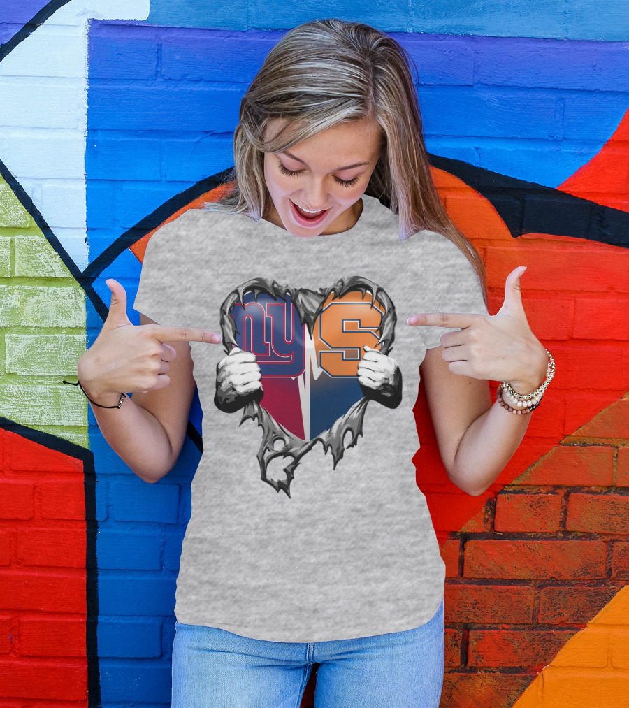 Ny Giants Syracuse Heart T-Shirt