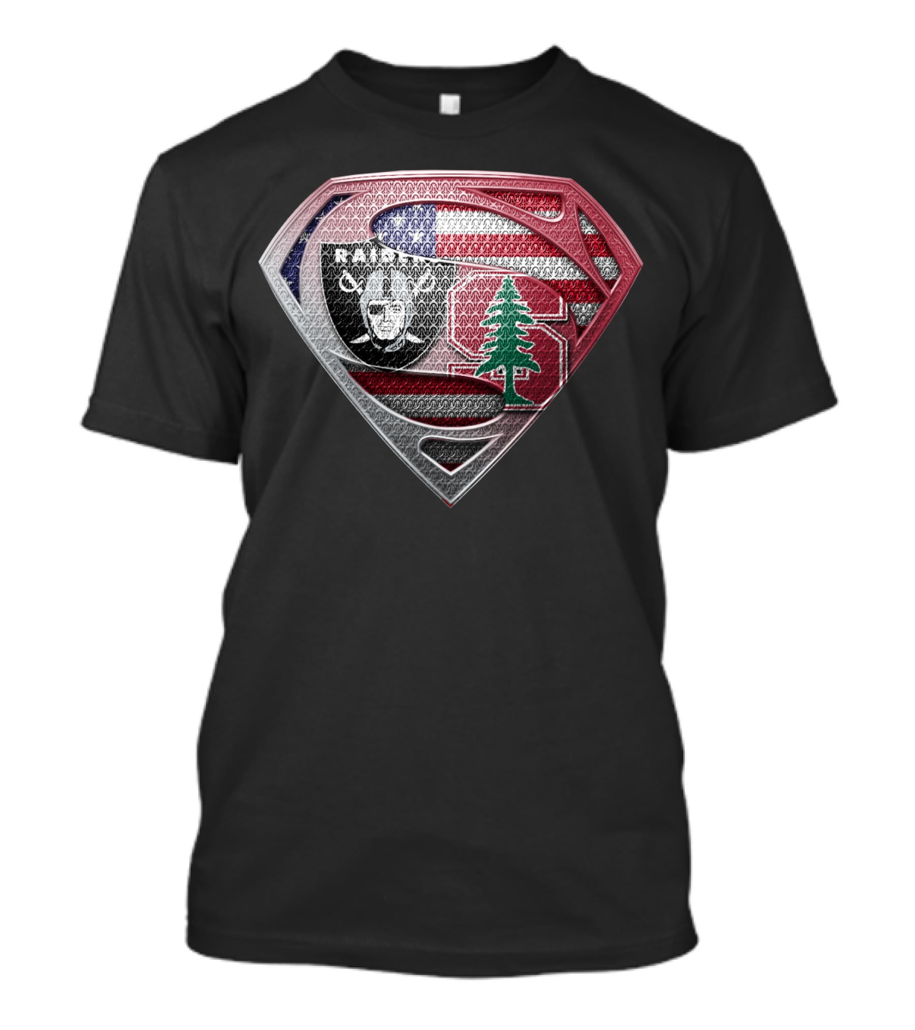 Raiders Stanford Lebanon Usa Superman T-Shirt