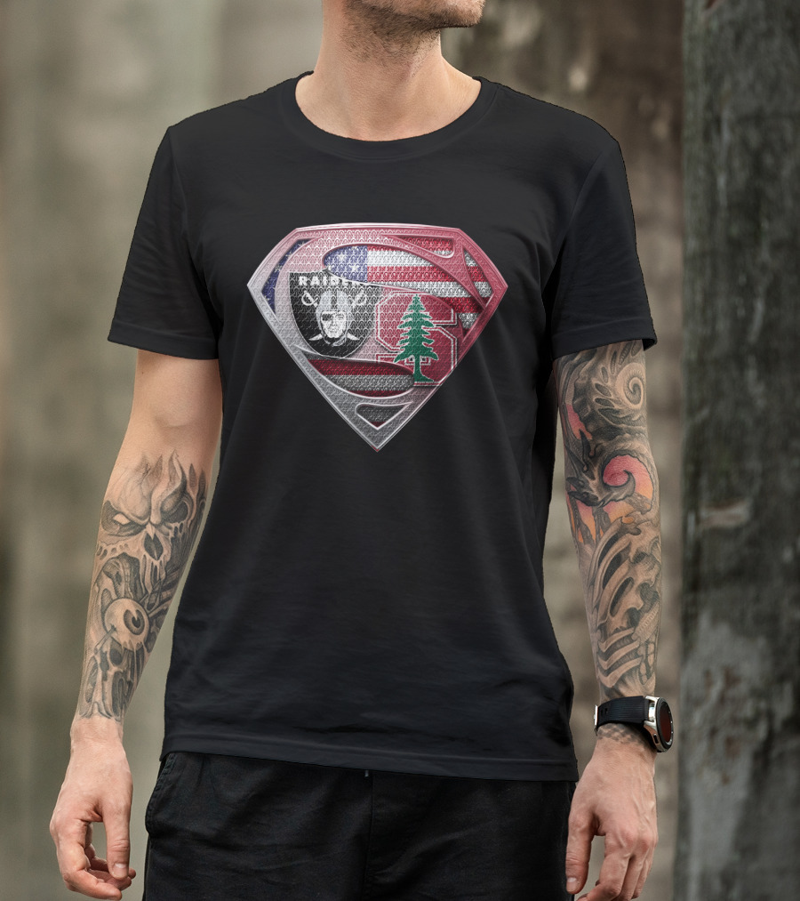 Raiders Stanford Lebanon Usa Superman T-Shirt