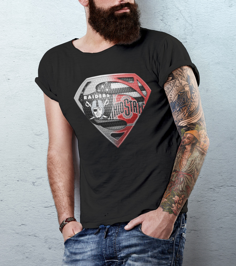 Ohio State Raiders Superman Logo Fusion T-Shirt