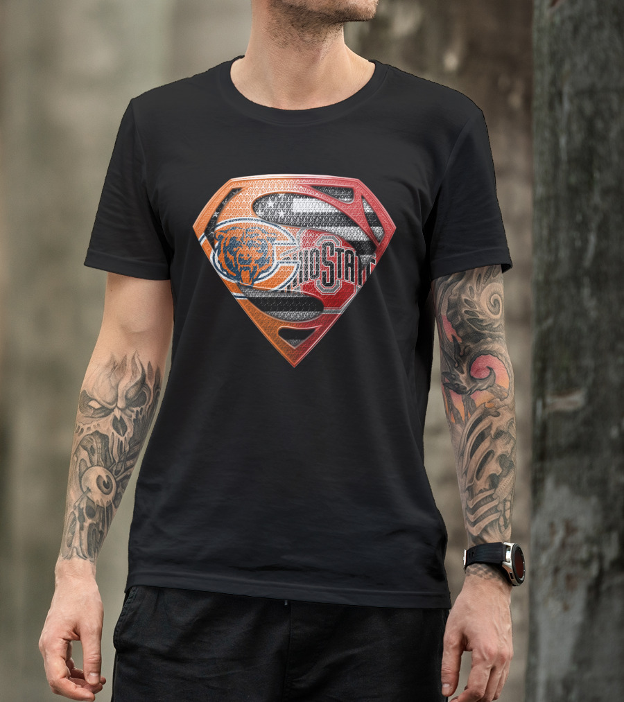 Chicago Bears Ohio State Superman T-Shirt
