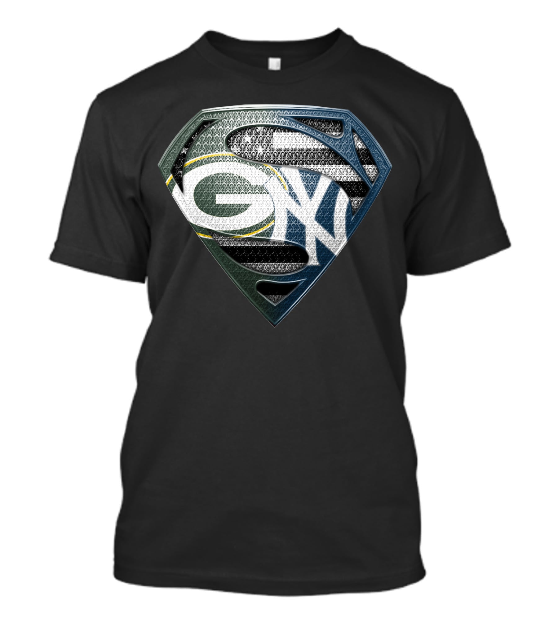 Green Bay Packers Superman Logo Shield Sspus168 T-Shirt