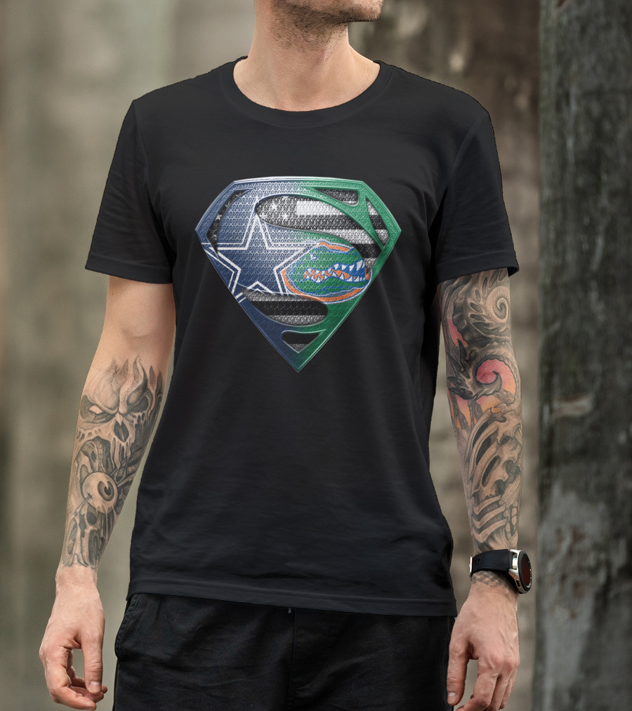 Dallas Cowboys Florida Gators Superman T-Shirt