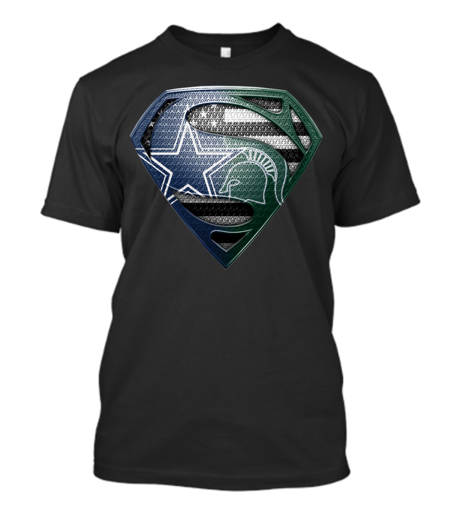 Cowboys Spartans Superman Shield Mashup Sspus187 T-Shirt