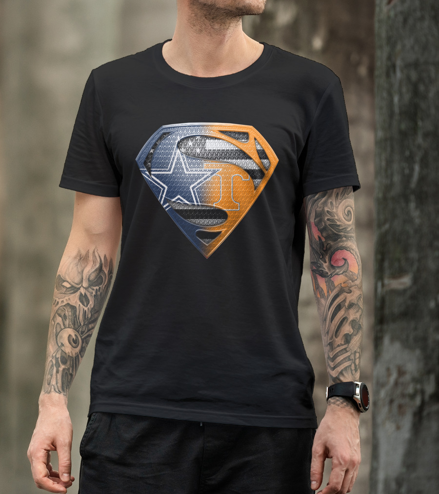 Dallas Cowboys Superman Tennessee Vols T-Shirt