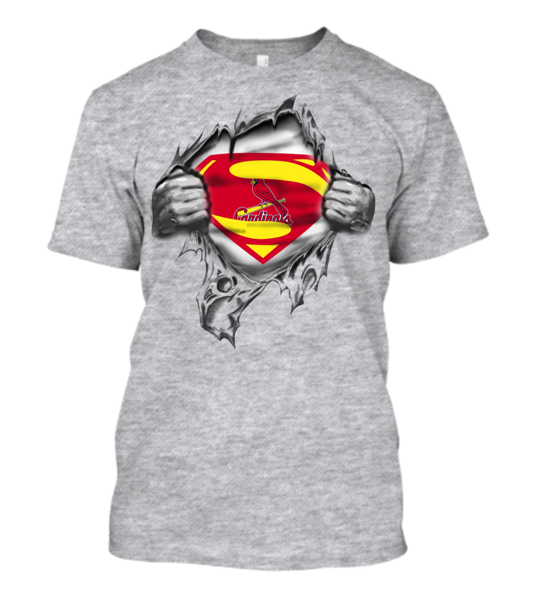 St. Louis Cardinals Superman Logo Peel-Away T-Shirt