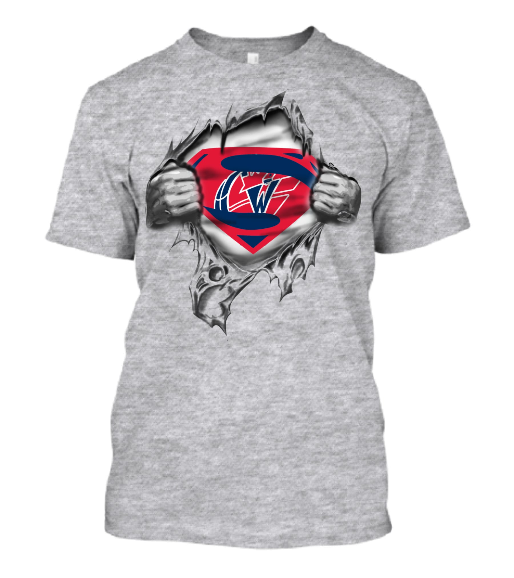 Superman Logo Washington Wizards Symbol Torn T-Shirt