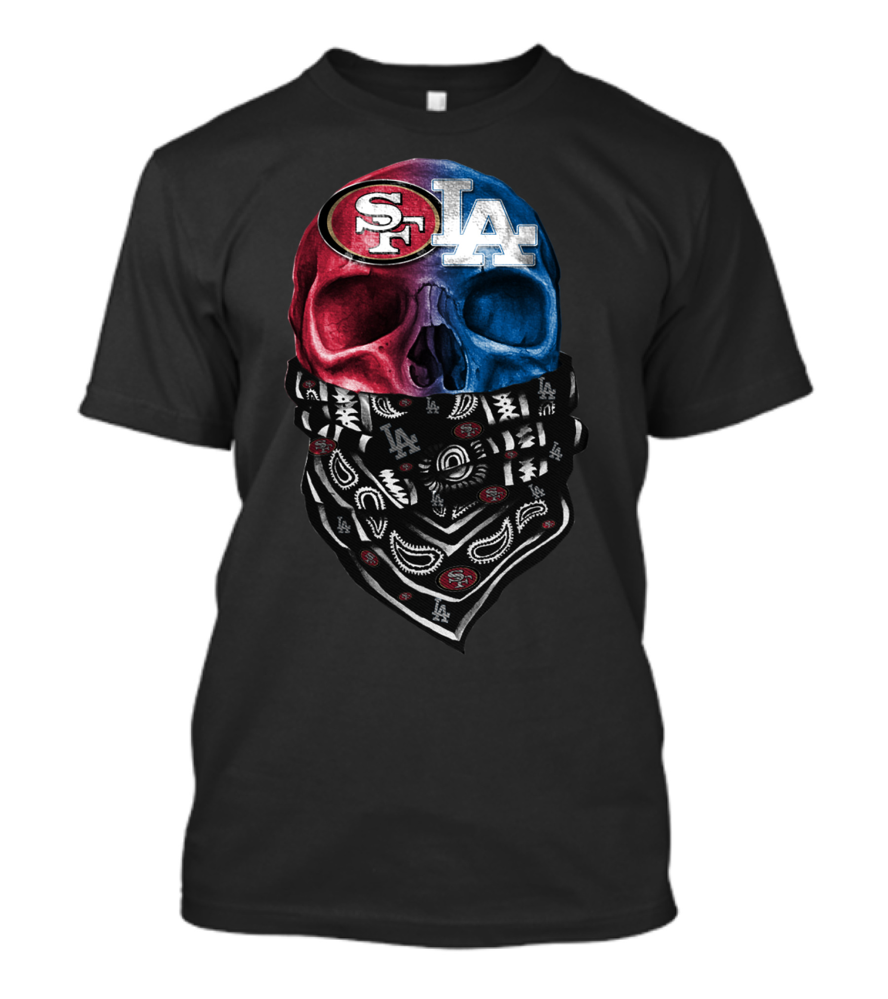 SF LA Skull Bandana DSK 002 T-Shirt