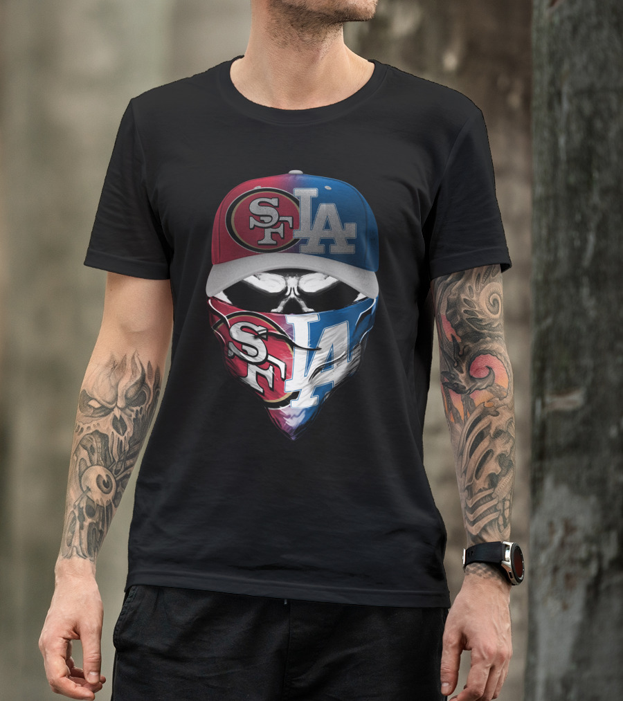 49ers Dodgers SF LA SKH 002 T-Shirt