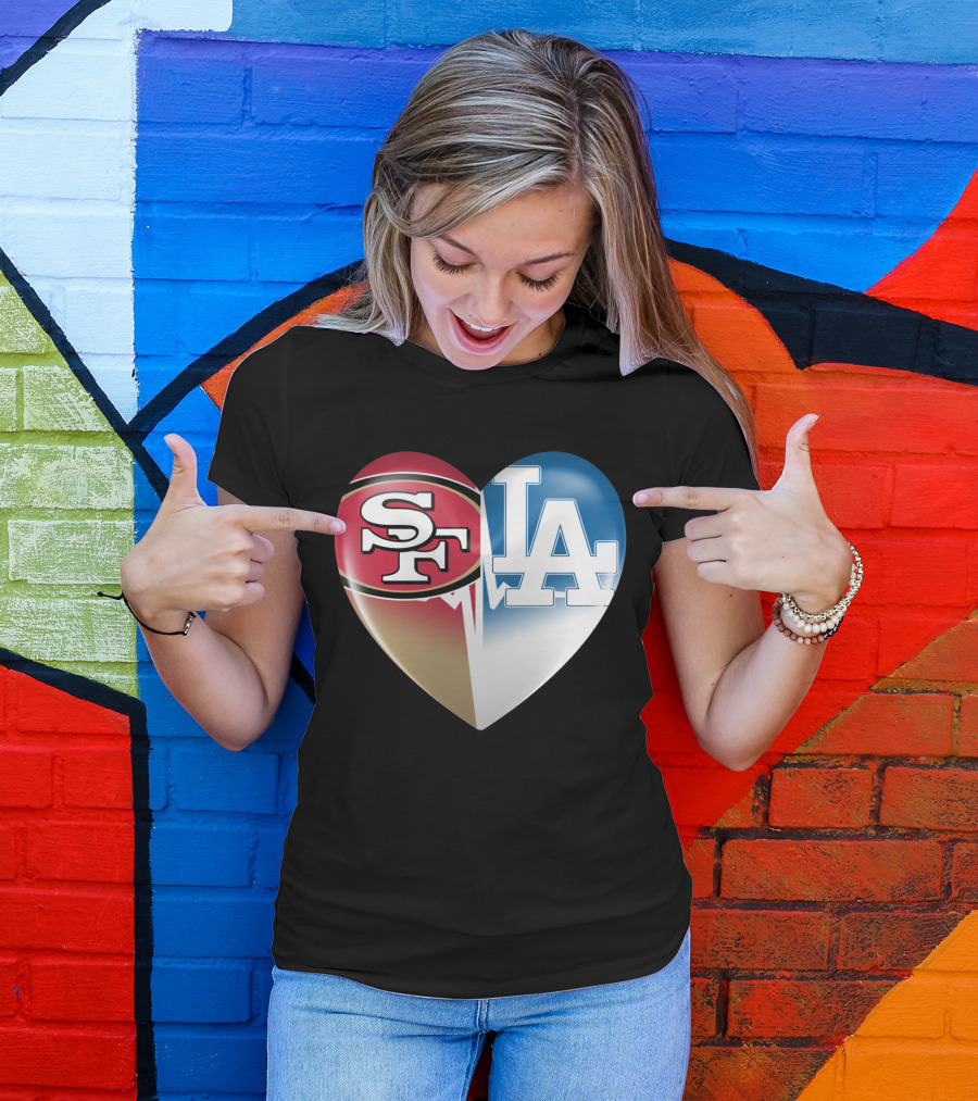 SF LA Heartbeat Rivalry T-Shirt