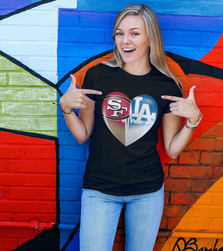 SF LA Heartbeat Rivalry T-Shirt