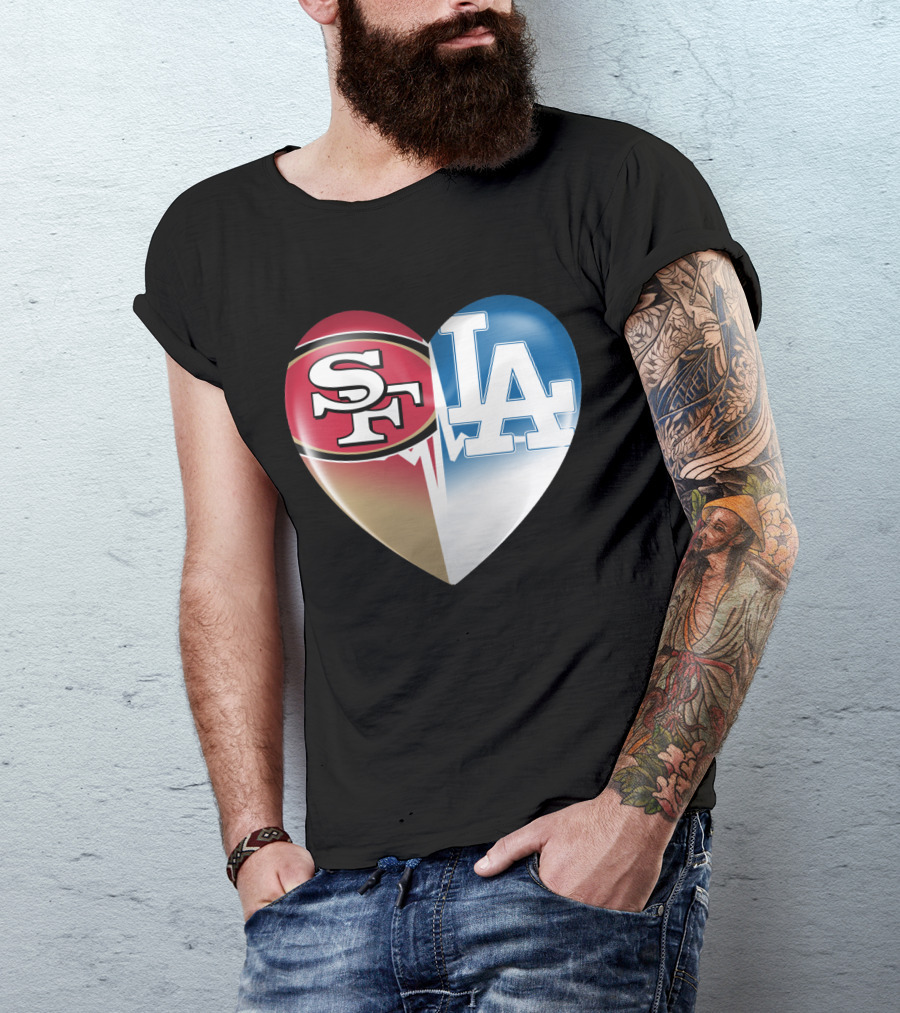 SF LA Heartbeat Rivalry T-Shirt