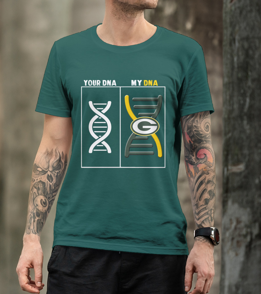 Green Bay Packers Your Dna My Dna T-Shirt