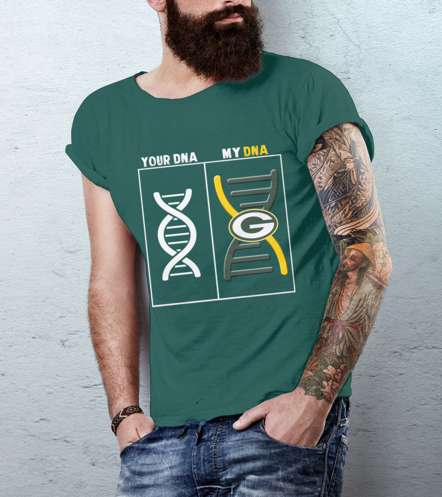 Green Bay Packers Your Dna My Dna T-Shirt