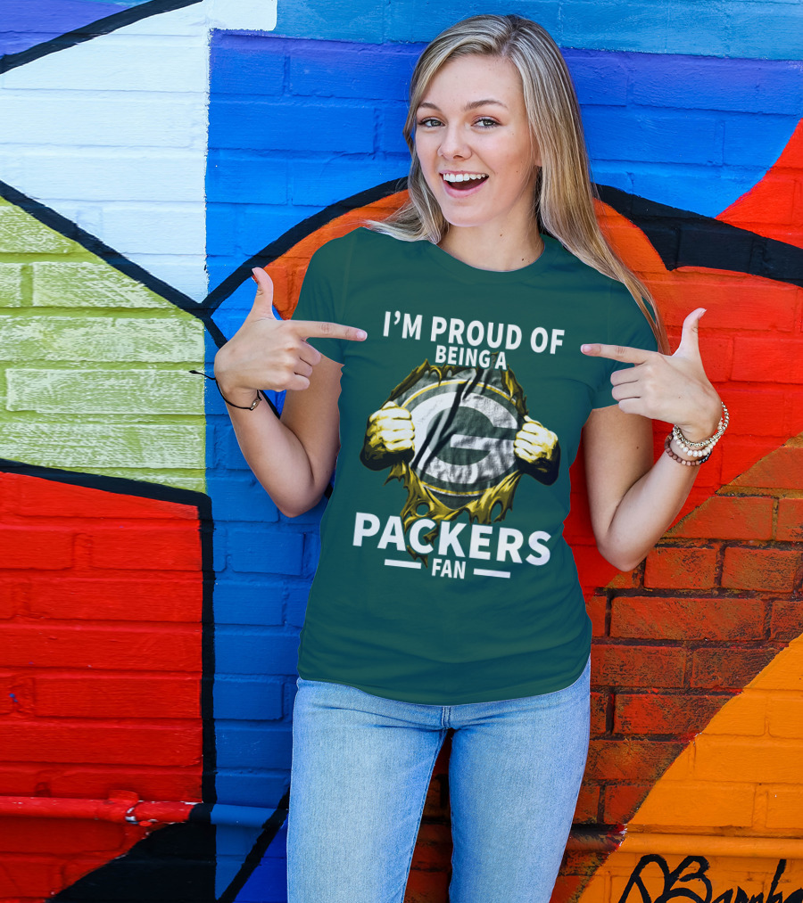 I'm Proud Of Being A Packers Fan T-Shirt