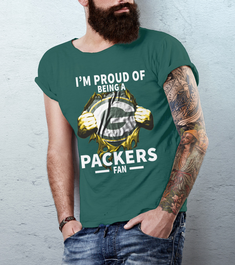 I'm Proud Of Being A Packers Fan T-Shirt
