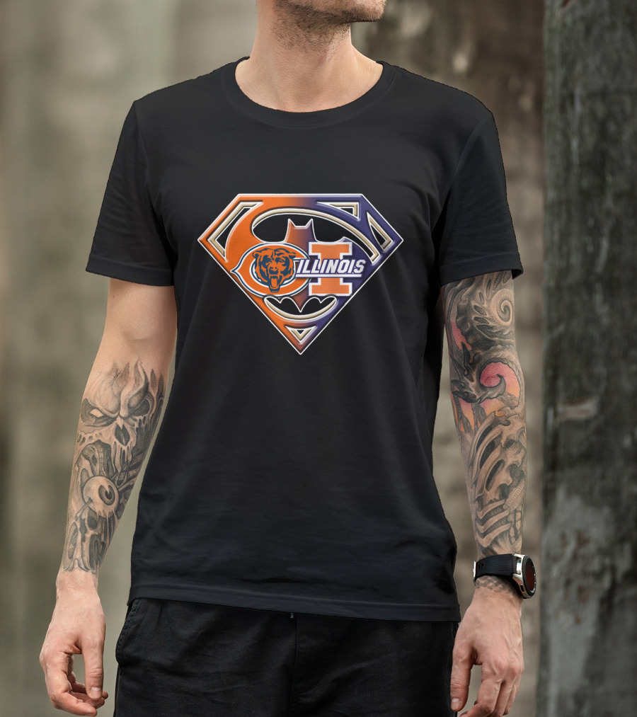 Chicago Bears Illinois Superman T-Shirt