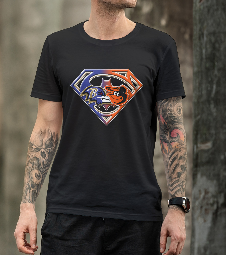 Ravens Orioles Superhero T-Shirt